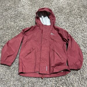REI Kids Raincoat in Burgundy